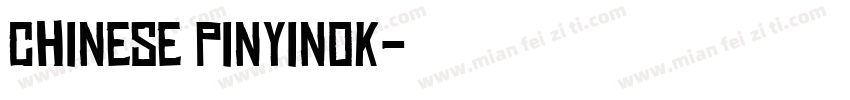 Chinese PinyinOK字体转换